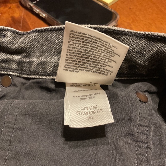 Agolde black high rise straight jeans - Picture 3 of 3